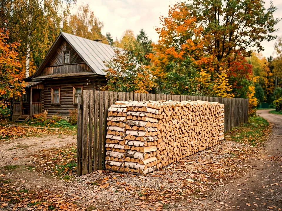 Дуб + укладка в дровник, Кемерово, улица Каминная, 8